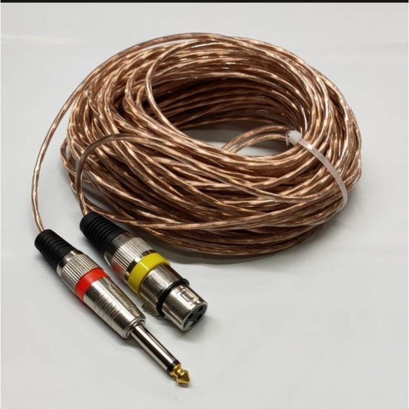 kabel mic kecil stereo panjang 10 meter kabel head makita siap pakai