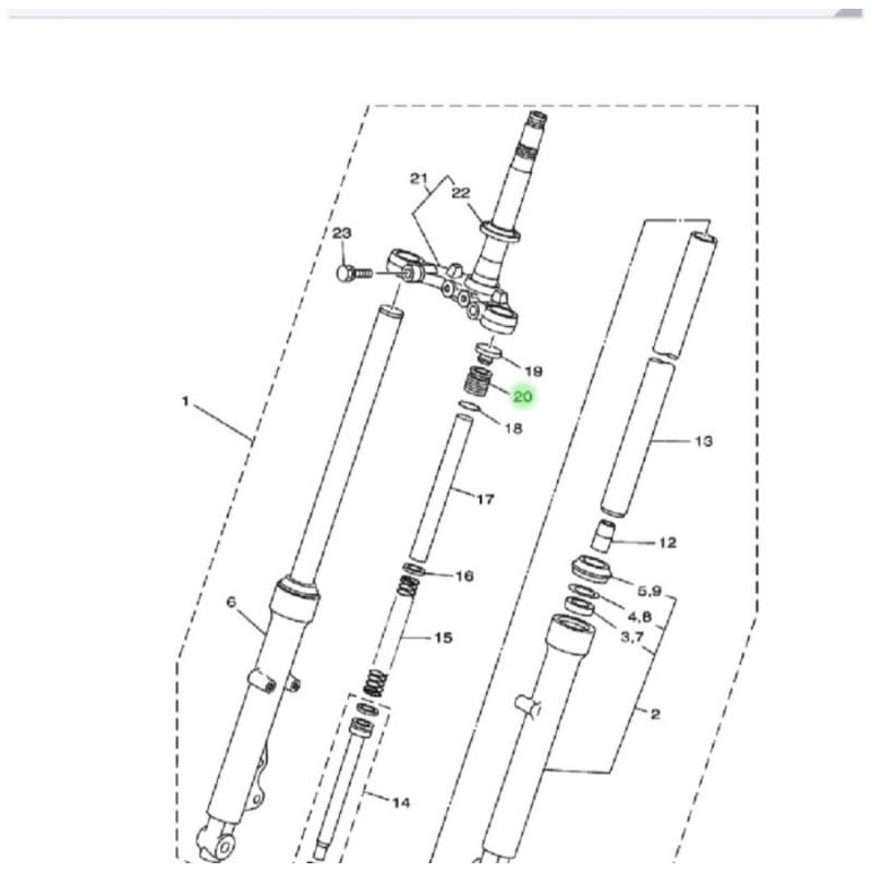 BAUT TUTUP AS SHOCK SHOK RX KING RXK RX K ASLI ORI YAMAHA 1X0 F3111 00