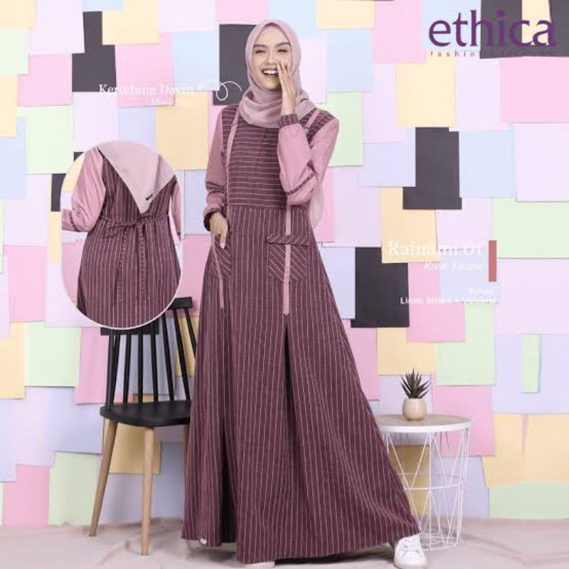 rainami 01 ethica / gamis ethica terbaru