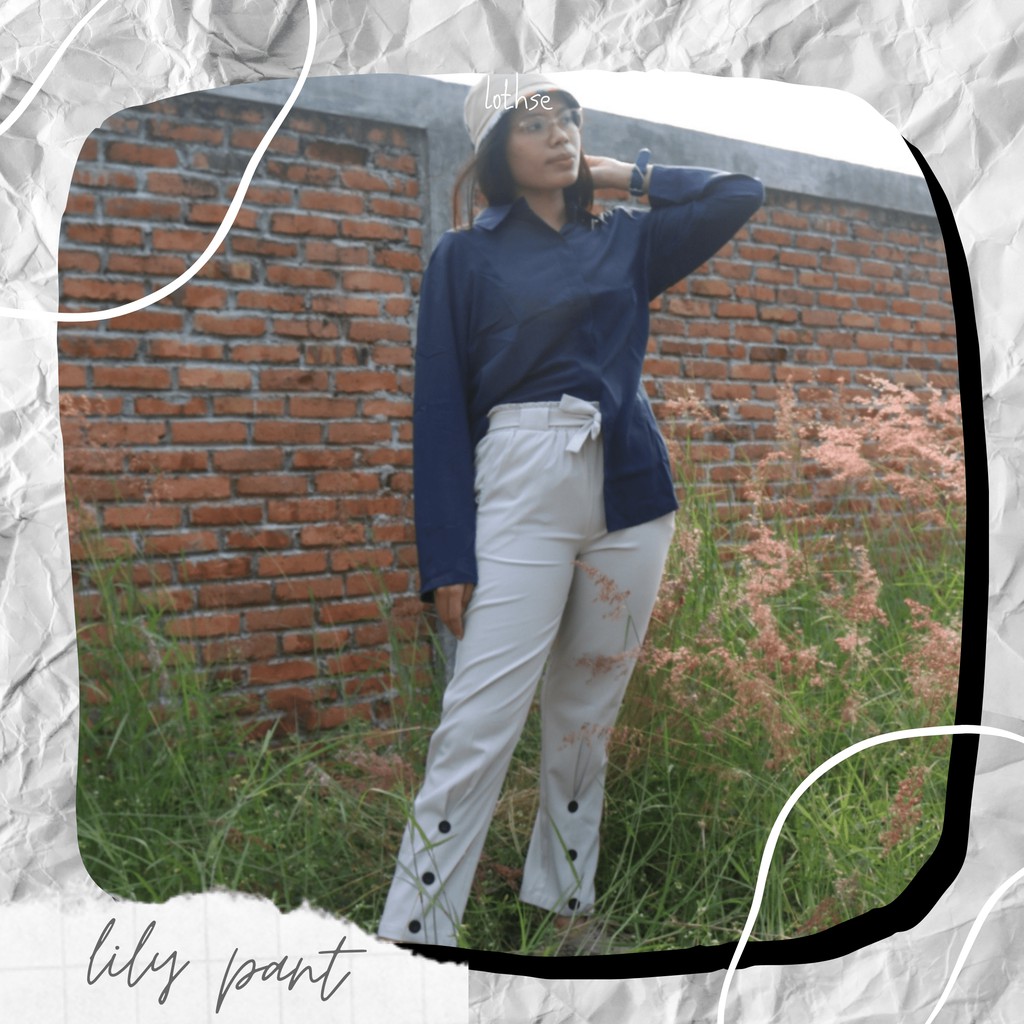 Lily pants/Celana bahan/Celana wanita/celana panjang wanita/celana panjang