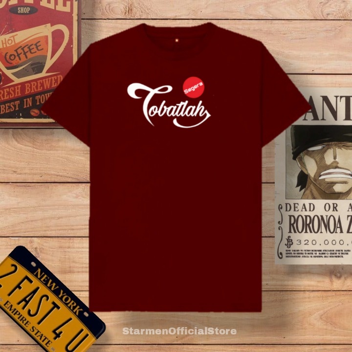 Kaos Distro Unisex TOBATLAH Katun Combed 30s / sablon polyflex /polyflex premium / Pakaian Pria Wanita Atasan Cowok Cewek /kaos kekinian / kaos viral / tshirt tumbrl tee basic /SIZE M , L , XL , XXL / kaus oblong oversize kaos murah best seller ready