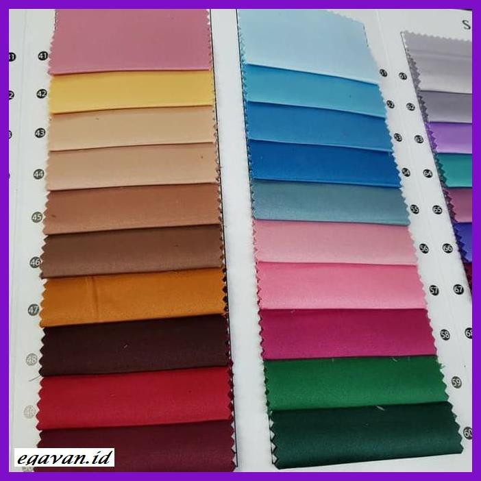 KEBAYA-BRUKAT- KAIN SATIN VELVET. KAIN SATIN POLOS METERAN. BAHAN GAMIS DAN FURING -ELVIANA-