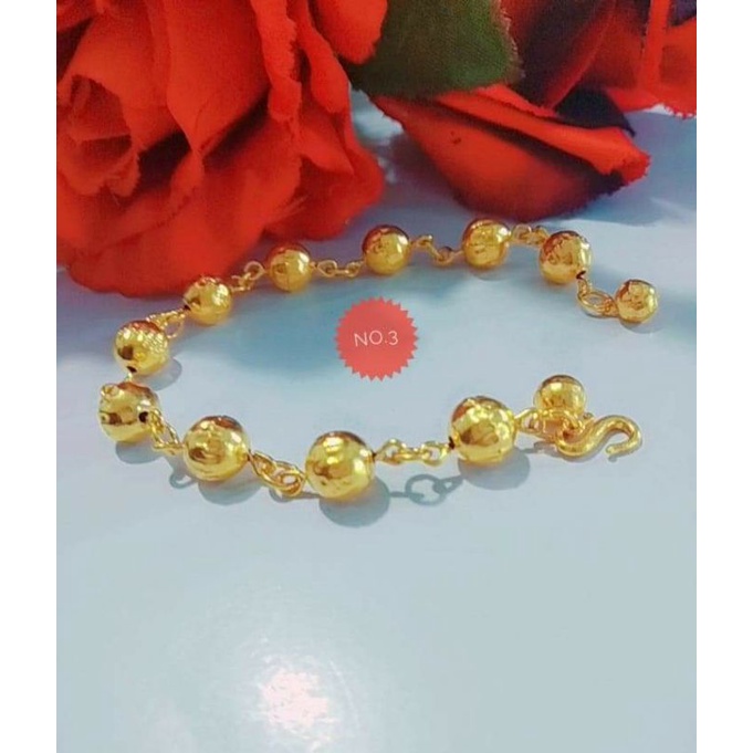 Gelang tangan wanita Lapis Emas 24k