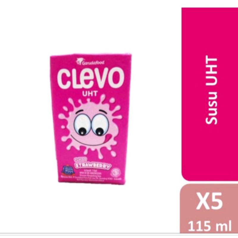 

Clevo Susu UHT Rasa Strawberry (115 ML x 5 Pcs)