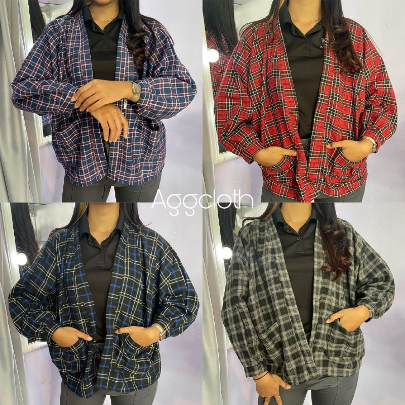 Outer grid balon viral / outer balon flanel / outer tratan kotak kotak / cardigan tartan premium / cardigan flanel viral