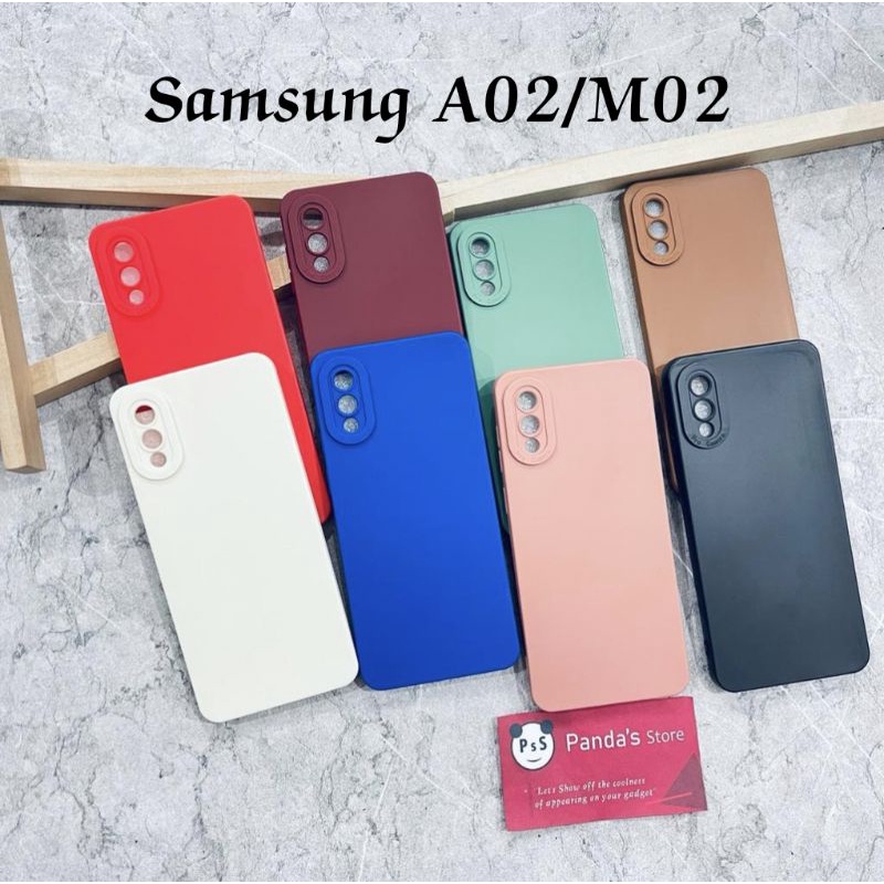 Softcase Pro Camera Samsung A02, M02 Candy Case Full Color 3D Silikon TPU