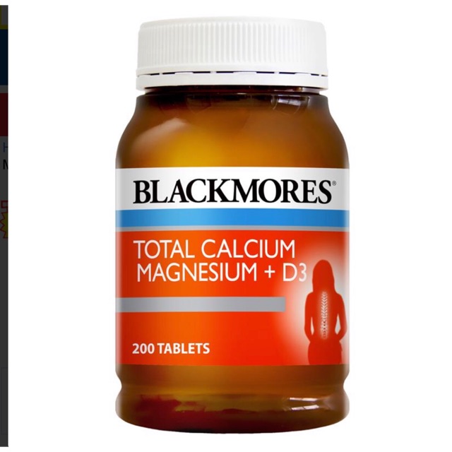 Blackmores Total Calcium & Magnesium + D3 200 Tablets ...