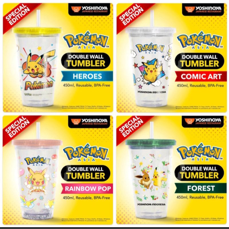 Tumbler / Botol Minum Pokemon Yoshinoya