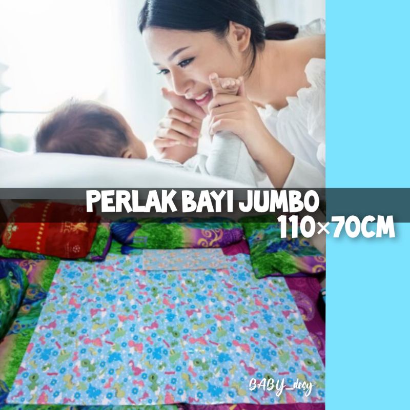 SIZE JUMBO PERLAK BAYI 110×70CM / TIKAR OMPOL BAYI WATERPROOF