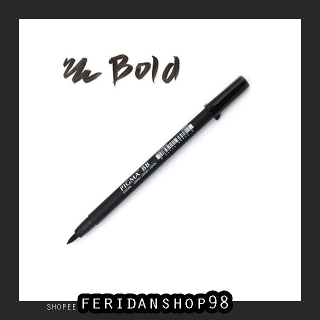 

BT975 SAKURA PIGMA PROFESSIONAL BEST BRUSH PEN - BOLD - BLACK BY FERIDANSHOP98