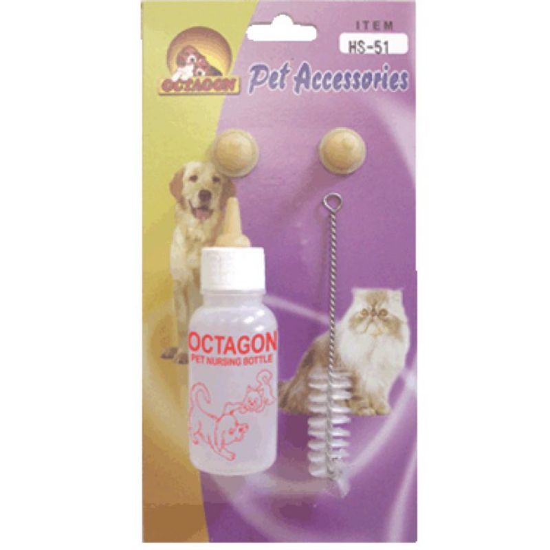 Octagon Pet Nursing Bottle HS 51- 52- 53 / Botol Dot  Susu Anjing Kucing