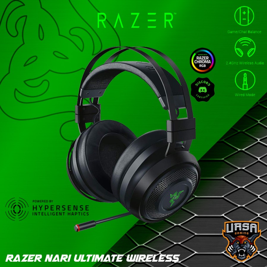 Headset Razer Nari Ultimate Wireless - Hypersense THX Gaming Headset