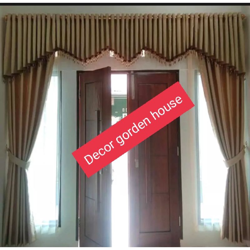 GORDEN CUSTOM/GORDENG JENDELA 1 SET/GORDENG RUANG TAMU/pintu tengah gorden kupu2 tarung KORDEN/TIRAI