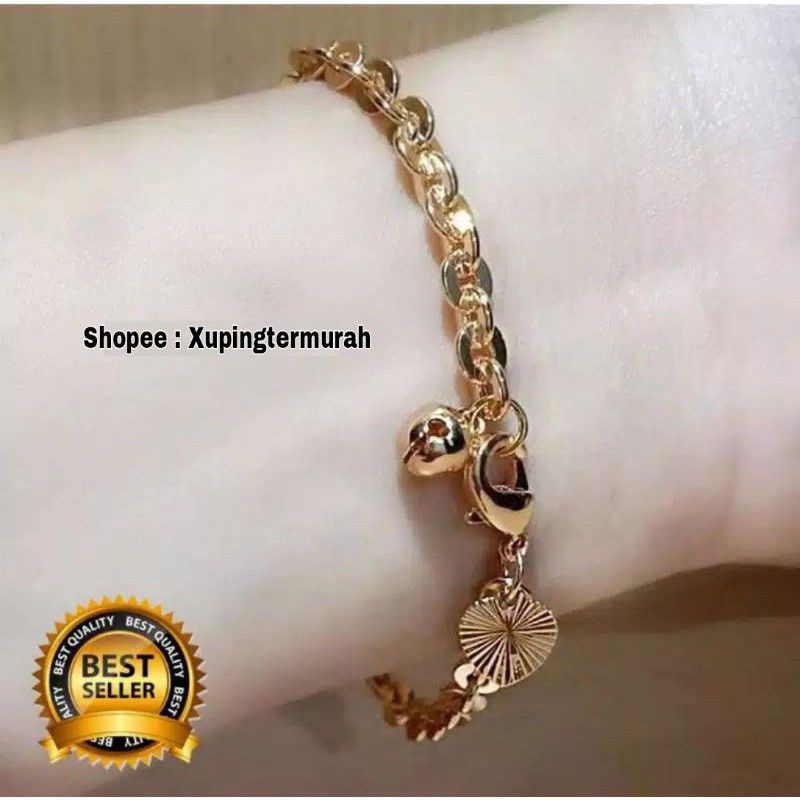 Gelang tangan Nuri titanium Gold