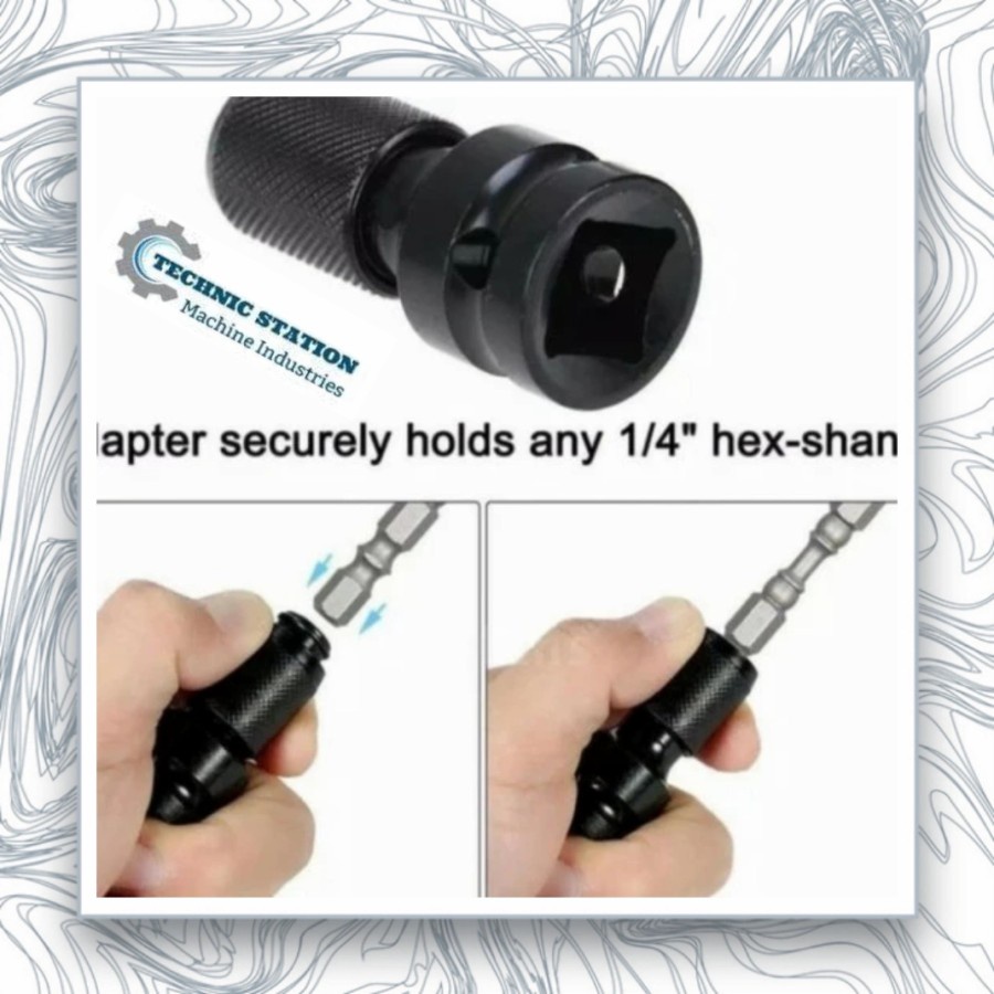 Adaptor Screwdriver Bitec sambungan impact wrench to screwdriver