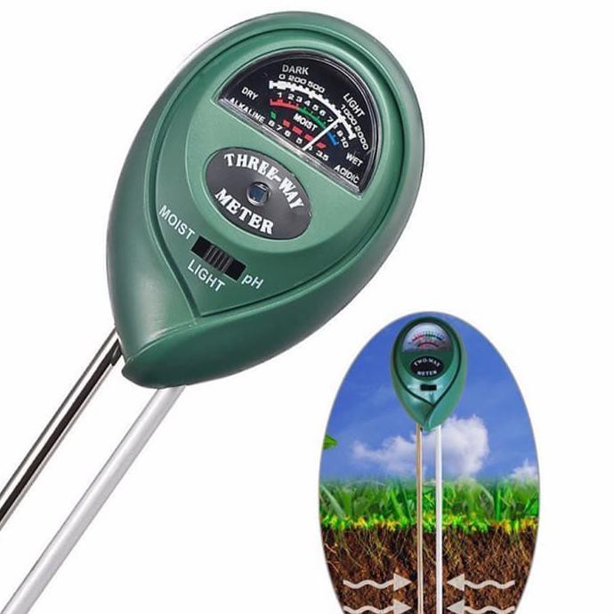 TURUN HARGA Digital Soil Analyzer Meter Alat Ukur pH Moisture Light