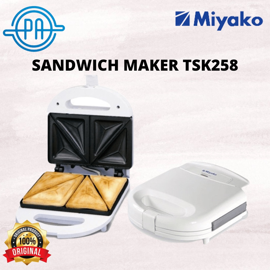 SANDWICH TOASTER MIYAKO SANDWICH MAKER TSK258 TSK 258