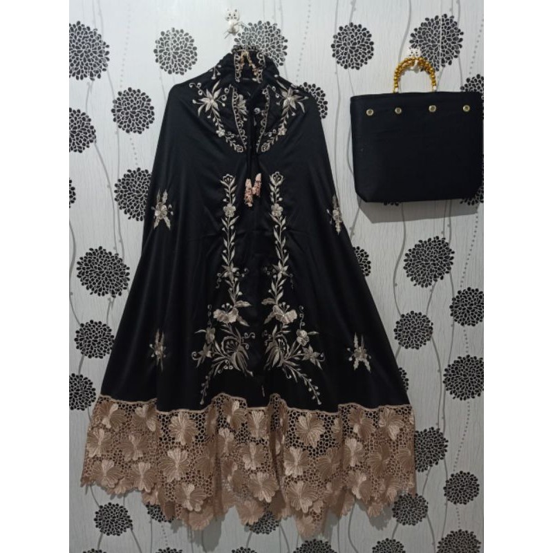 MUKENA BORDIR MUKENA SUTRA Rondom Renda TERHITS