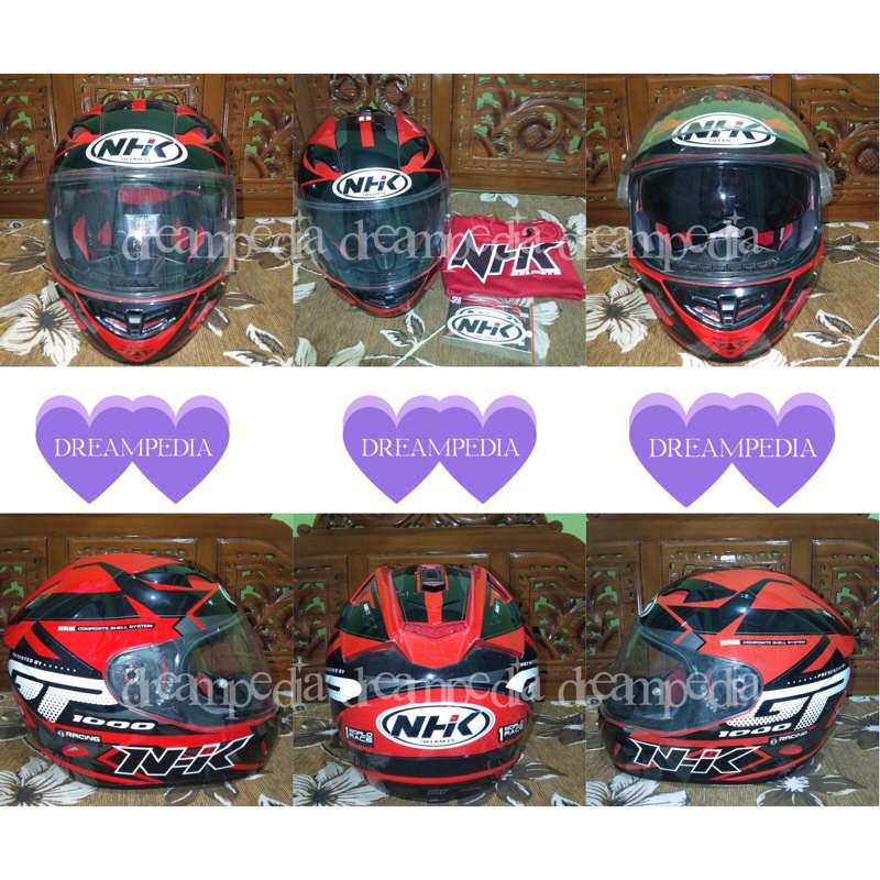 helm fullface NHK original, helm sport, NHK