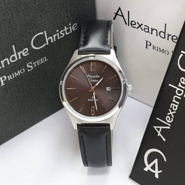 ALEXANDRE CHRISTIE AC 1009 SILVER BLACK WANITA