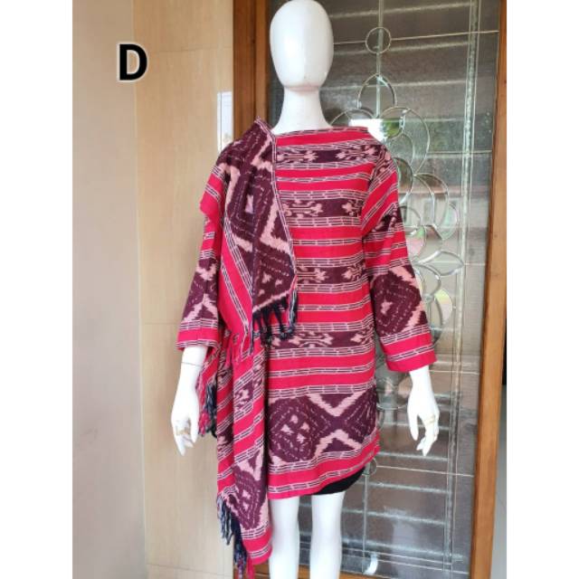 Kaftan syal ori tenun troso batik modern