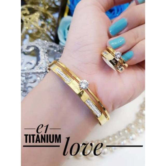 SET CINCIN GELANG TITANIUM
