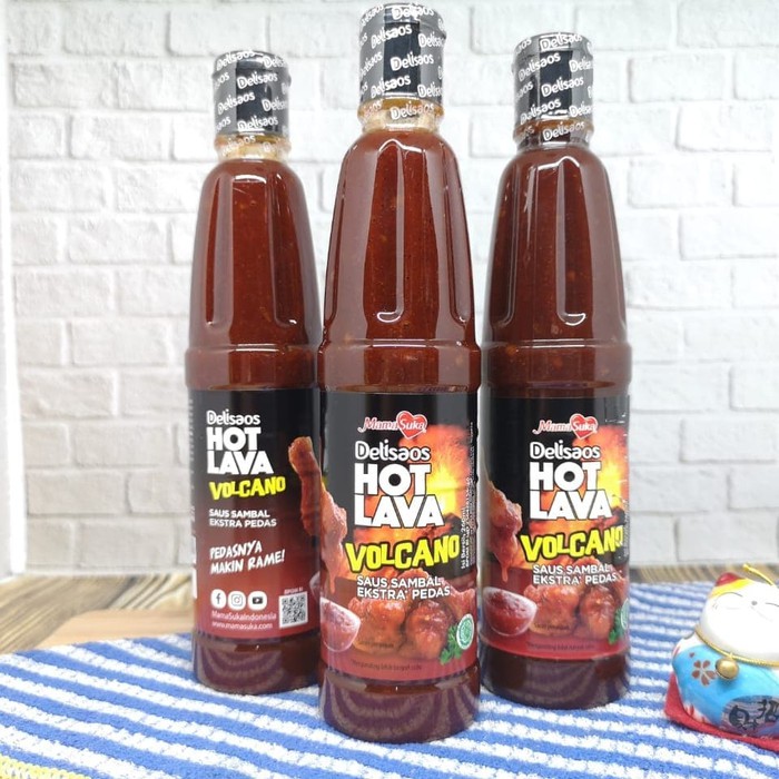 Jual Saus Sambal Hot Lava Volcano Mamasuka 130ml 260ml Shopee Indonesia