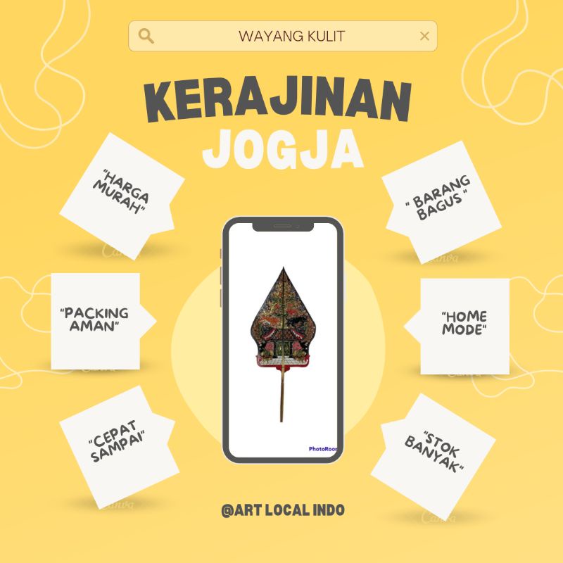 gunungan gapit bambu 20 cm