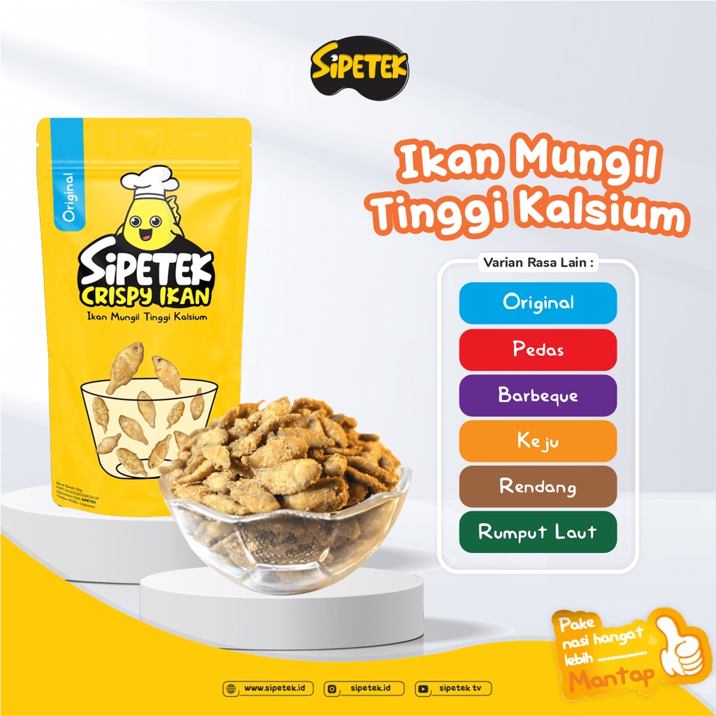 

Cemilan instan,cemilan sehat,sipetek crispy ikan,cemilan ikan