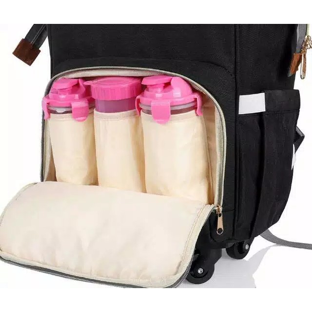 Tas MONOBE Diaper Bag Trolley - Tas Popok Bayi Troli Bongkar Pasang Import