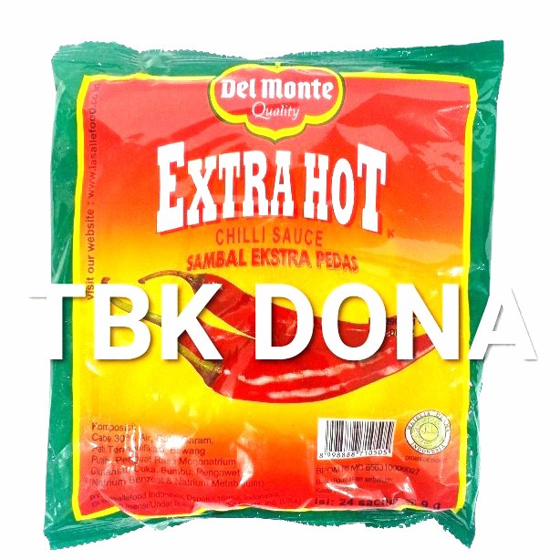 

delmonte extra hot sambel extra pedas sachet (24 sachet x 9 gr) tokomaju1625