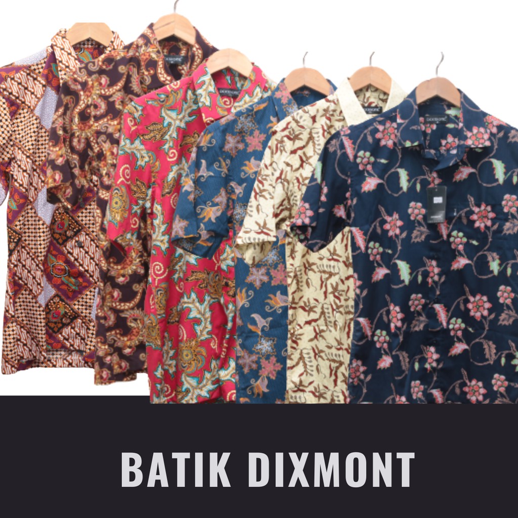BATIK DIXMONT | Batik pria lengan pendek | batik slimfit | Hem batik Pria