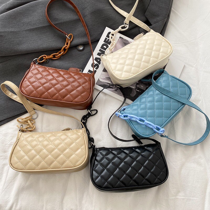 arunaTas selempang bordir vintage rantai AERI trendy wanita korea