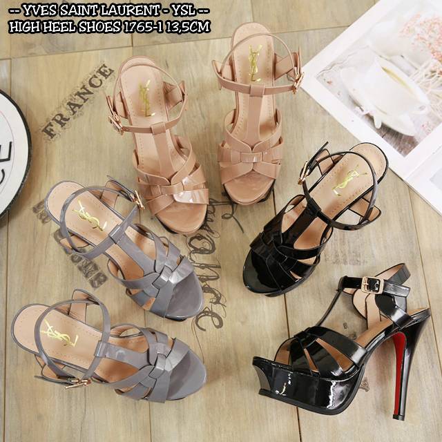#1765-1#-18* YVES SAINT LAURENT NEW LUXURY SUMMER WOMEN HIGHHELL SHOES