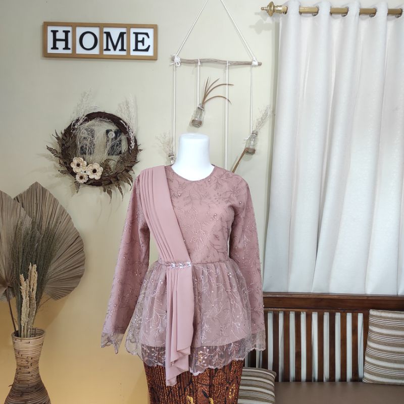 KEBAYA SELENDANG LAMARAN, WISUDA, DOMAS, BRIDESMAID (ATASAN SAJA)-Milo