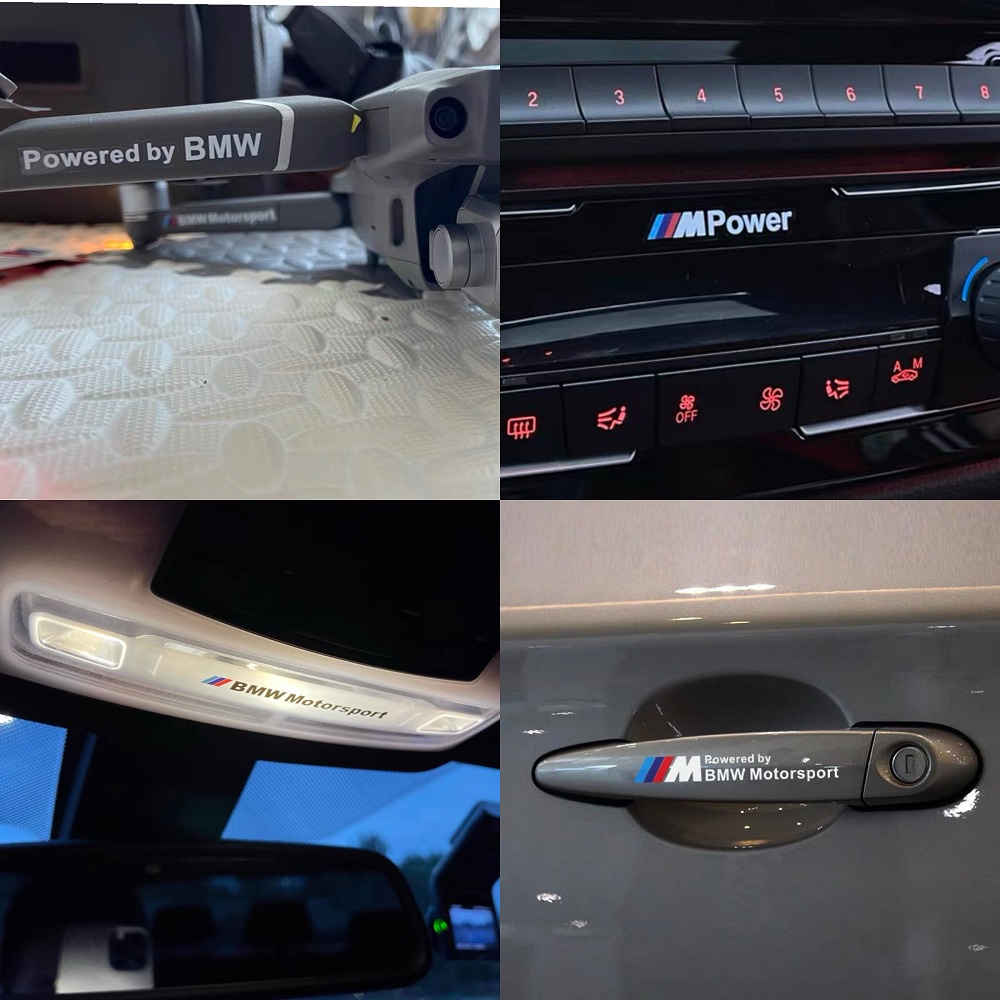 Stiker Reflektif Bahan Vinyl Kualitas Tinggi untuk Mobil BMW