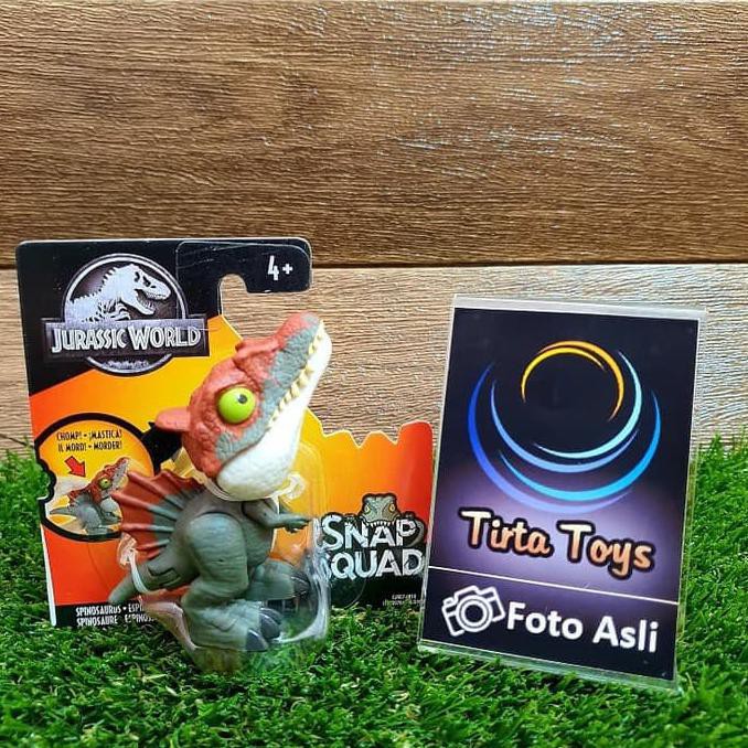 Kualitas Terbaik MATTEL SNAP SQUAD WAVE 4 DINO SPINOSAURUS JURASSIC WORLD BANTING HARGA