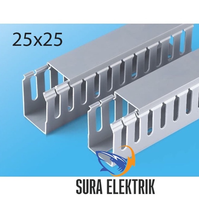 Kabel Duct Lubang / Protektor/ Penutup Kabel PMD 25x25 Niso
