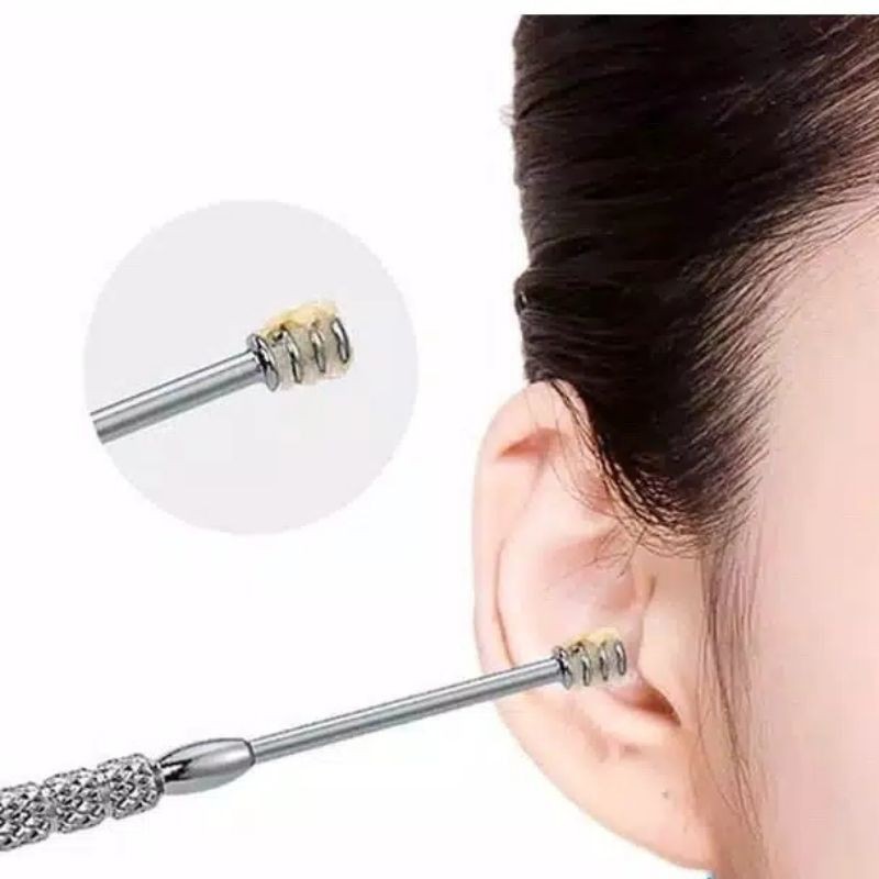 Korek kuping stainless korek kuping sepaket korek kuping