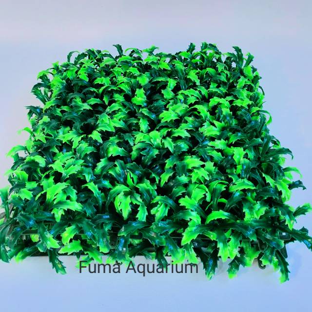 Rumput sintetis rumput dasar Akuarium 25X25cm rumput gajah Dekorasi Hiasan Aquarium Aquascape