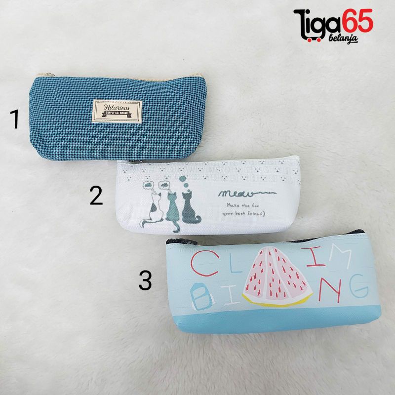 365 Bundling pencil bag 3 in 1 set, paket kotak pencil 3 pcs