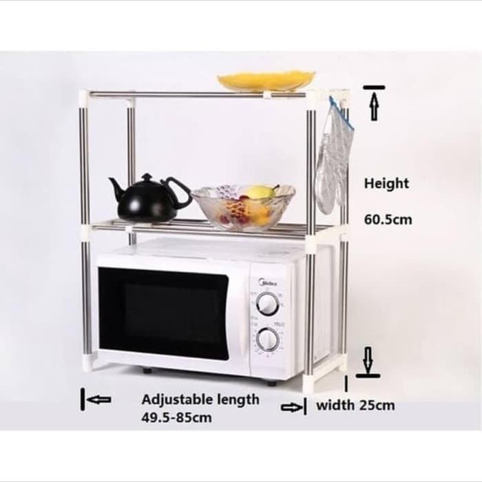 Microwave Storage Rack Rak portable serbaguna 2 susun