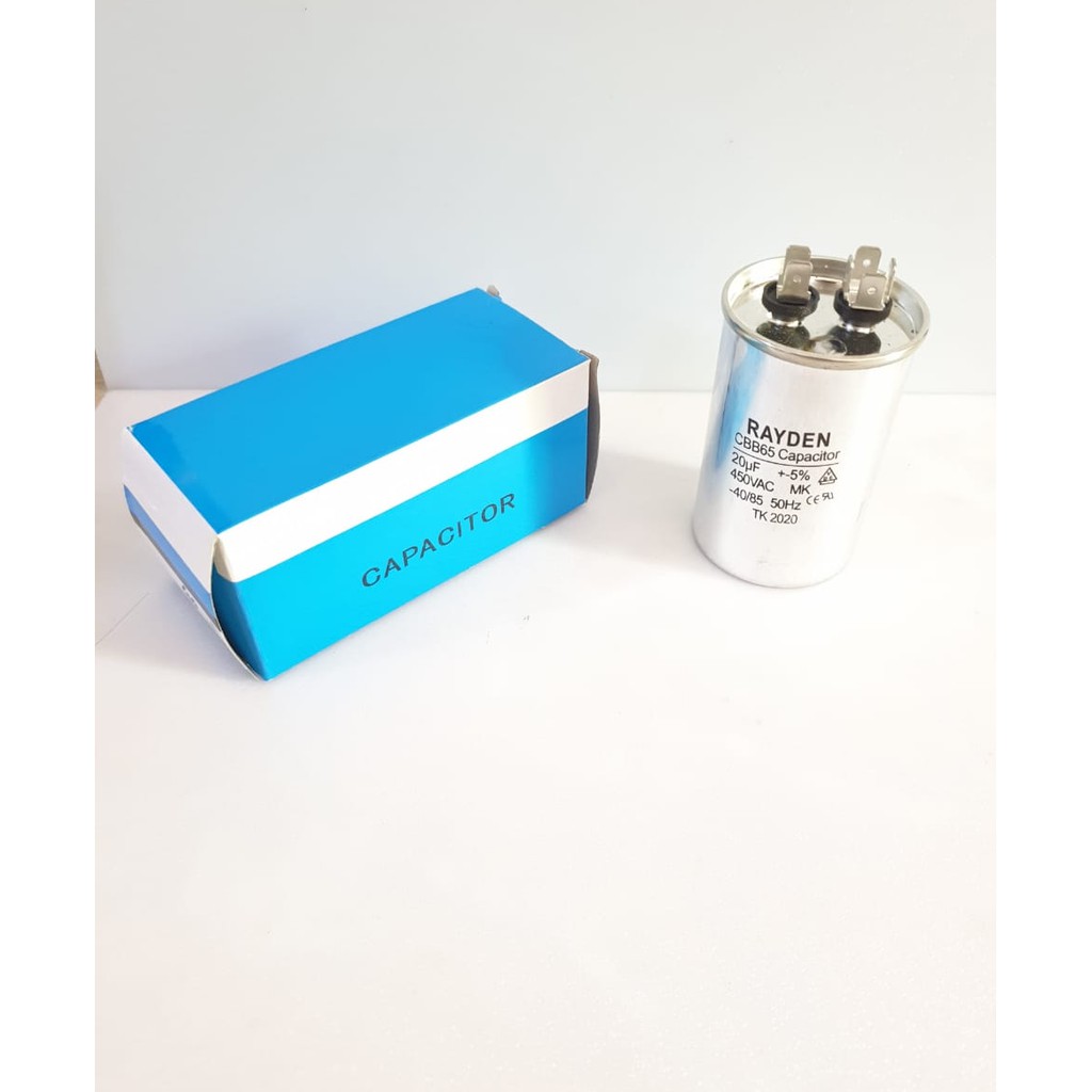 kapasitor alumunium RAYDEN CBB65 20uf capacitor AC