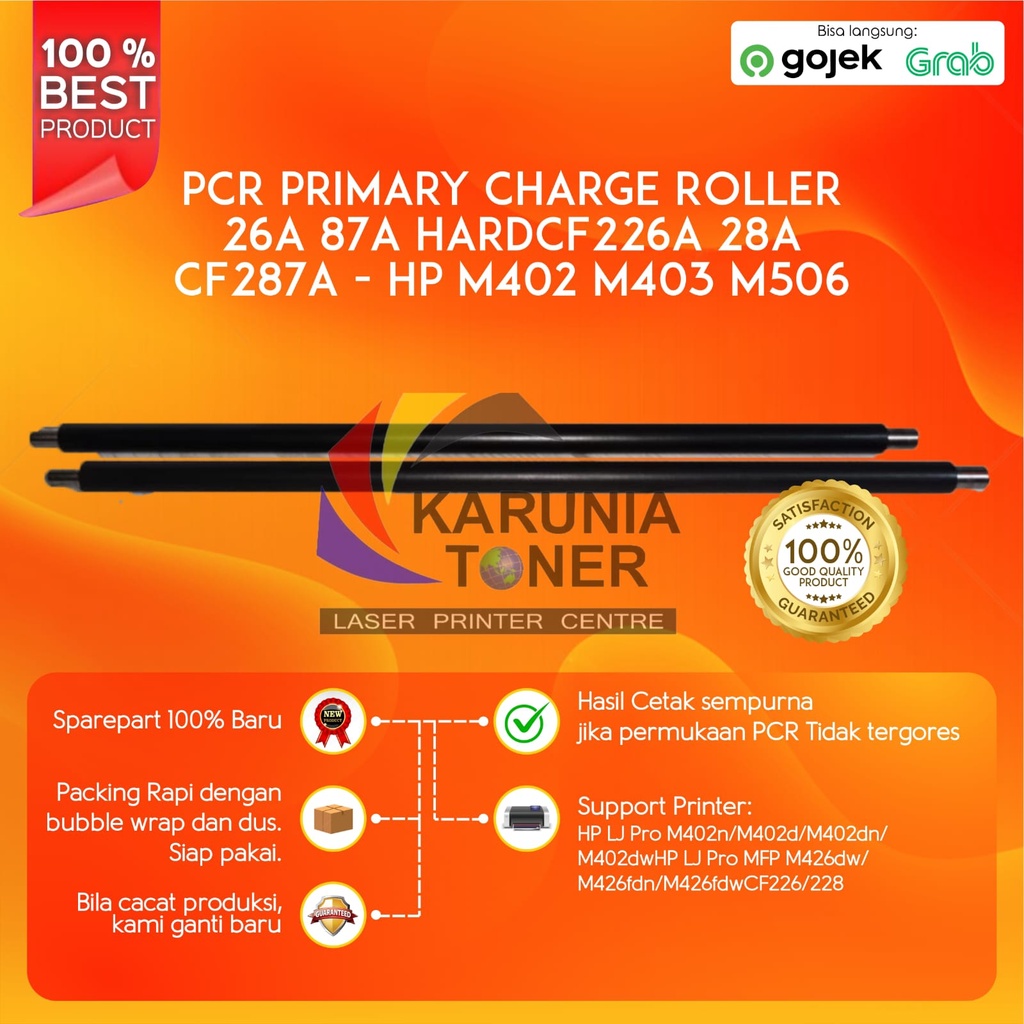 PCR Primary Charge Roller 26A CF226A 28A 87A CF287A M402 M403 M501 M506 M506dn M506n M506x M527