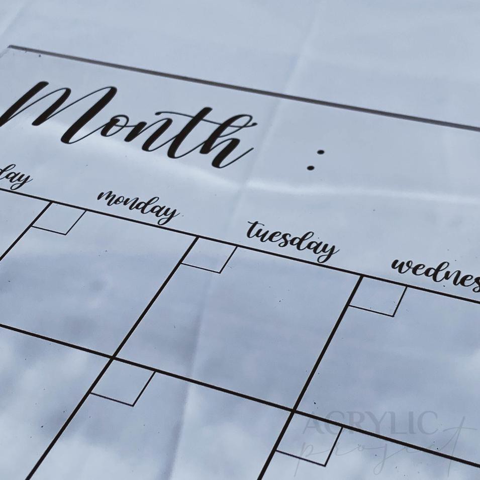 

➜gs Acrylic Monthly Weekly Planner B Akrilik ✺ ✺ `