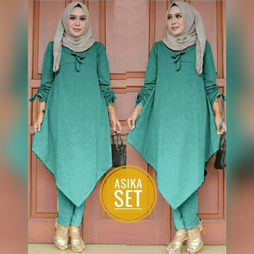 Jual DeltaRN Asika Set Tosca Baju Setelan Muslim Kekinian Baju Muslim