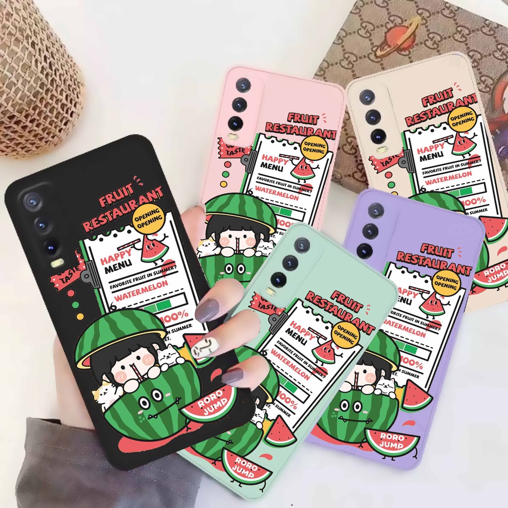 Case Oppo A54/A16/A16k/F5/A79/F5 Youth/A73/A75/F1s/A74-4G/A76/A96/A36 Water Melon  | Casing Bergamba