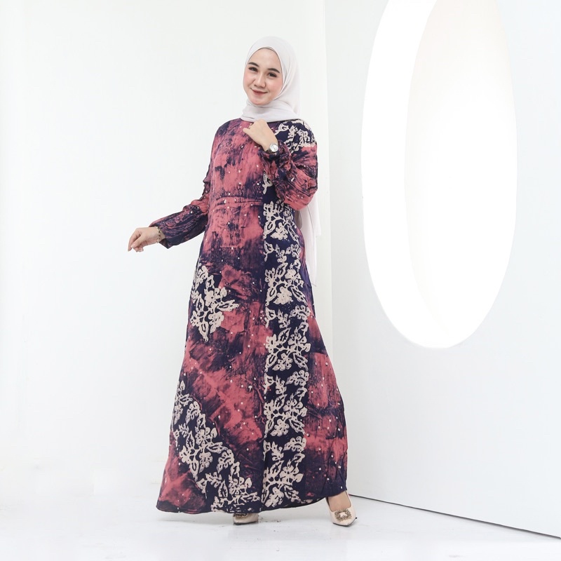 Gamis Twill Rayon Malaman Jumbo Busui Original