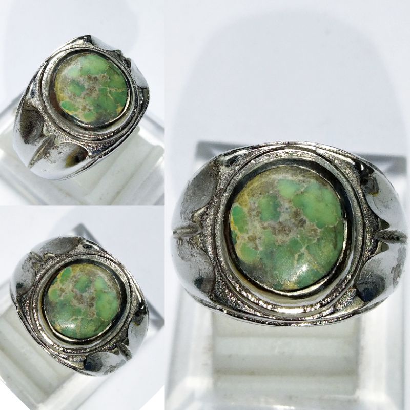 Cincin Batu Pirus Persia Natural Asli 100% Original Kualitas Super Istimewa