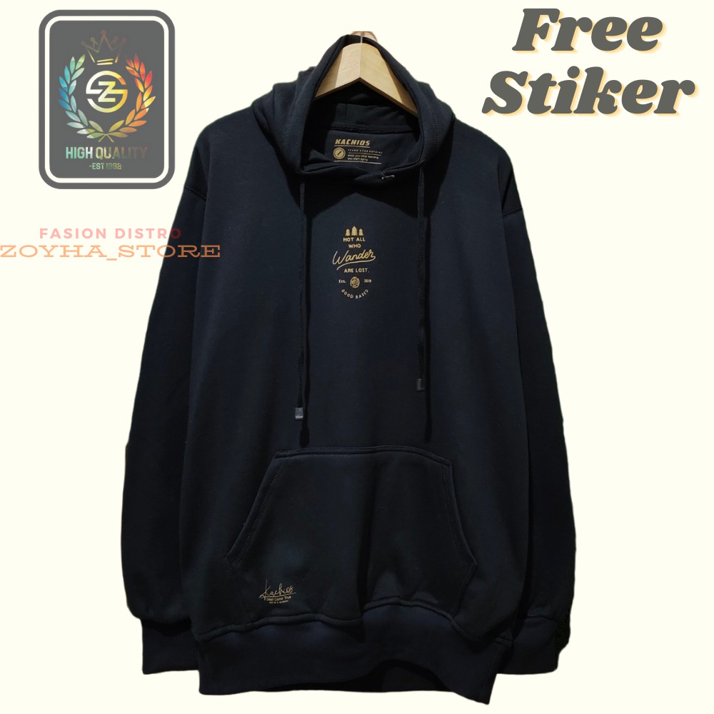 Sweater Hoodie Pria/Wanita TERLARIS kacios Original Premium Distro[BISA COD] dan FREE STIKER